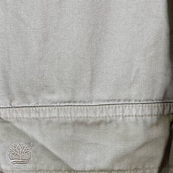 Timberland Shirt Men’s Tan S Khaki Vintage Button Down Workwear Pockets Cotton - Picture 5 of 10